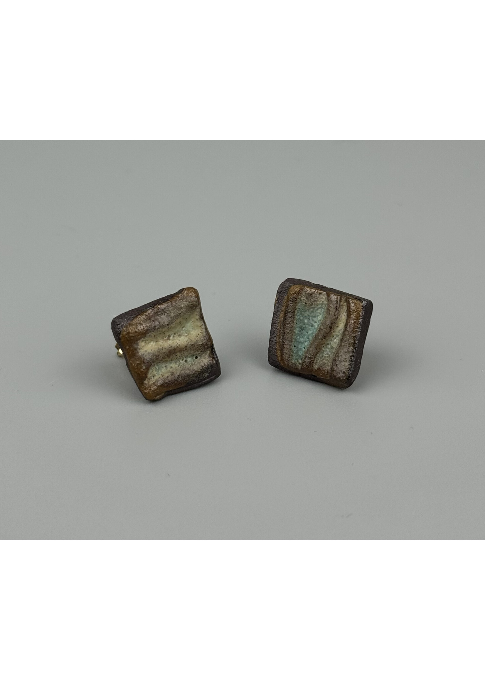 Coralie Huckel MUMAQ-B0027 - Boucles d'oreilles - Grès - Métal