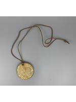 Coralie Huckel MUMAQ-B0029 - Coralie Huckel - Pendentif - Grès - Cordon en cuir