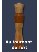 Au Tournant de l'Art - Richard Dupuis Salière 10 pouces - érable insertion acajou (horizontal)