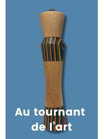 Au Tournant de l'Art - Richard Dupuis Salière 10 pouces - érable insertion laminé rouge (horizontal)