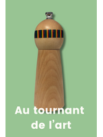 Au Tournant de l'Art - Richard Dupuis Salière 6 pouces - érable et tête rouge ronde