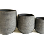 Medium Cylinder Planter - Cobblestone Grey
