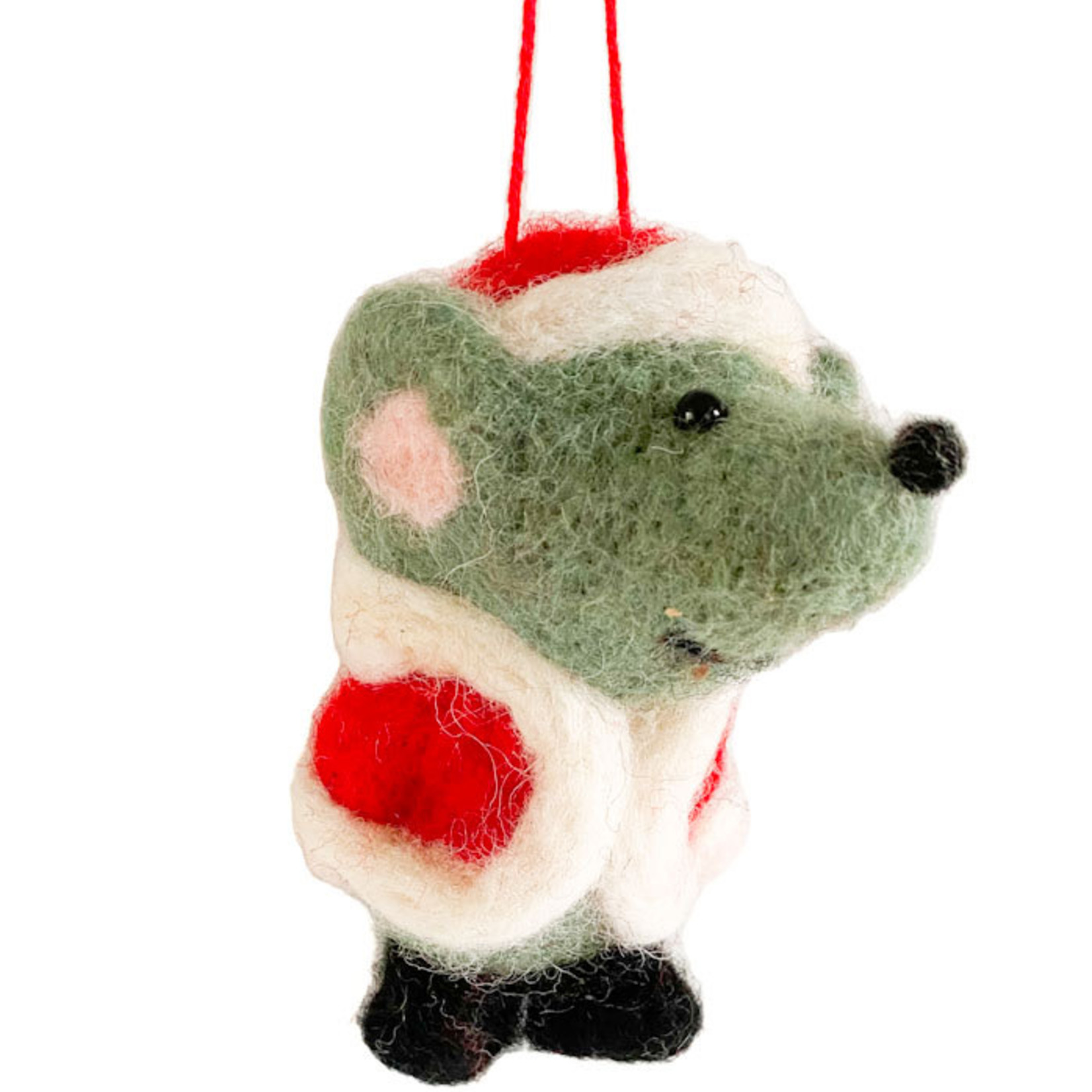 Ornament - Felt Mouse Santa