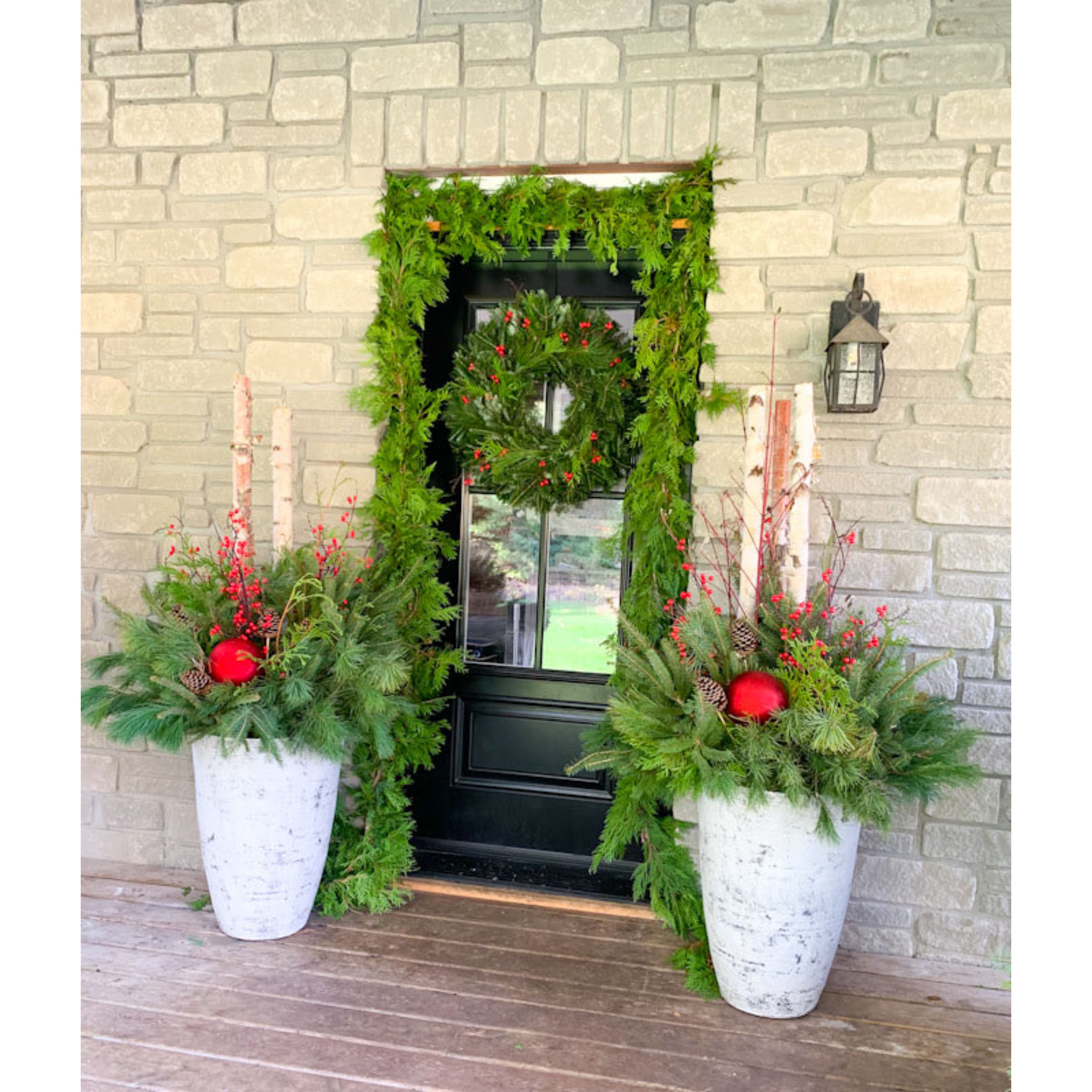 Christmas Porch Package - 5' Round Urn