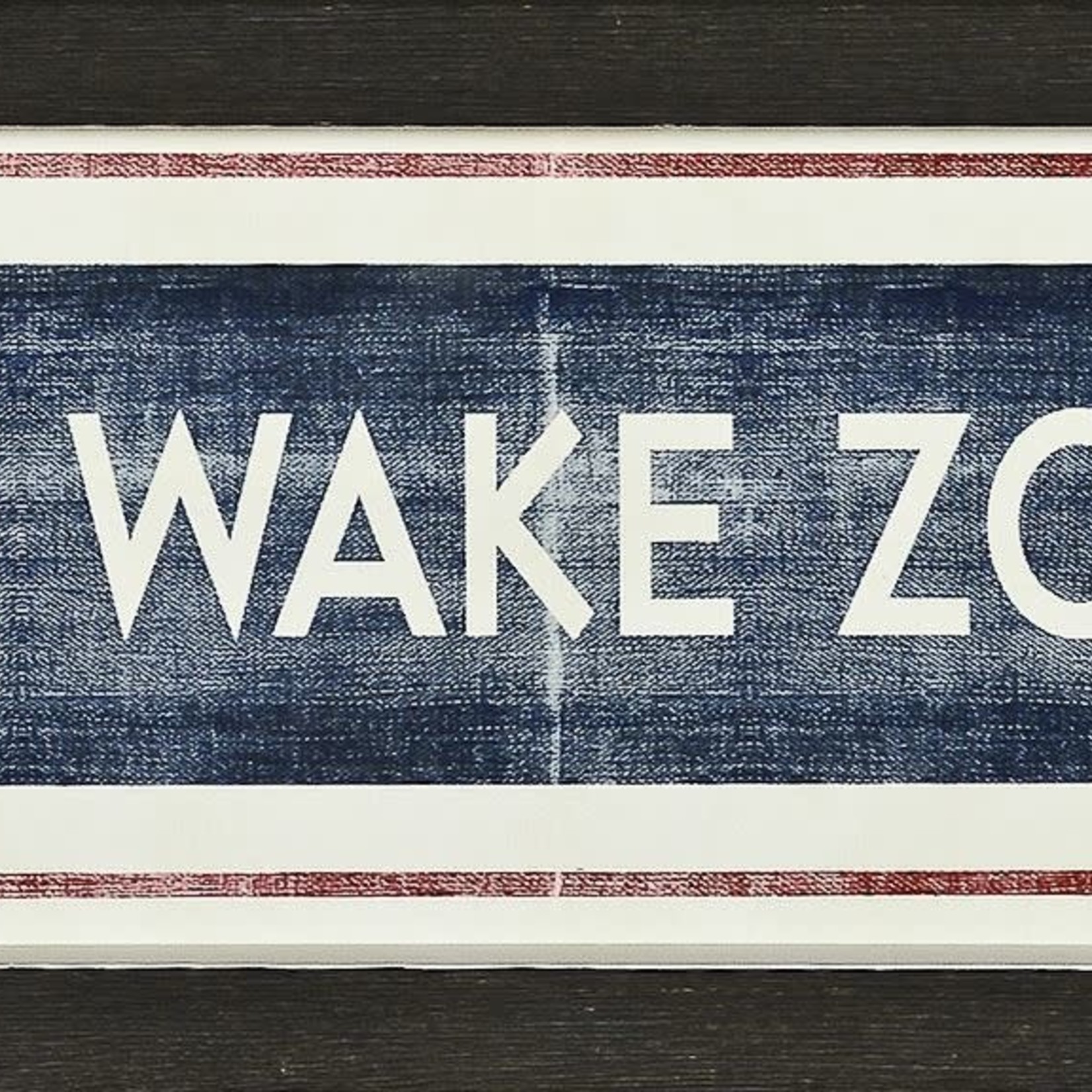 Art - No Wake Zone Sign 6" x 18"