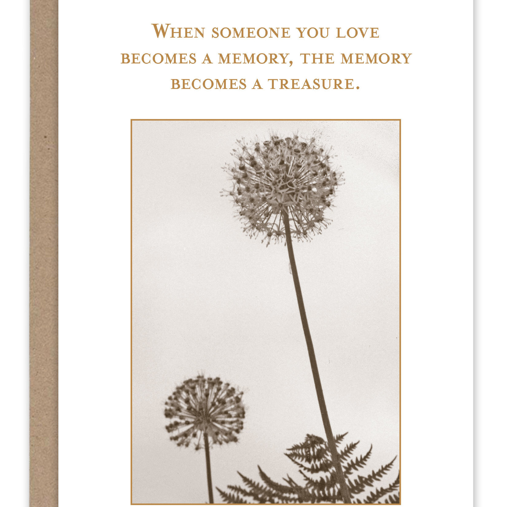Sympathy Card:  Memory Treasure