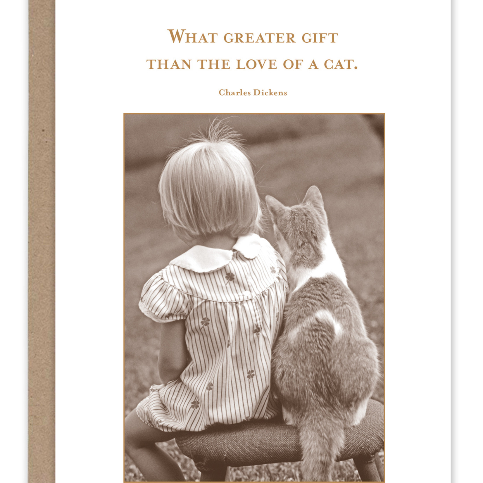 Friendship Card:  Love of a Cat