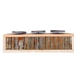 Candleholder - 3, Wood 48x12x15cm