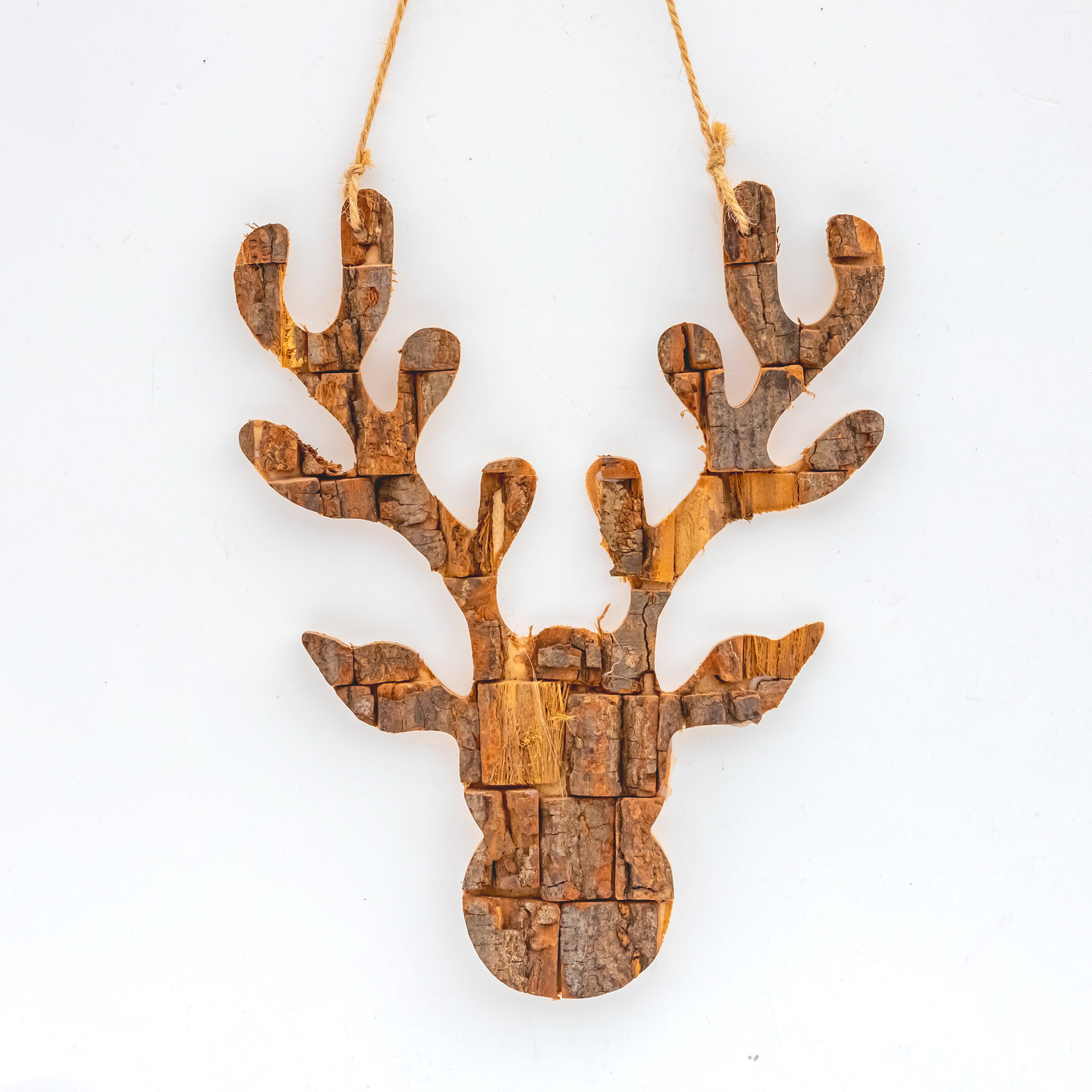 Ornament - Bark Moose 28x1.5x35cm