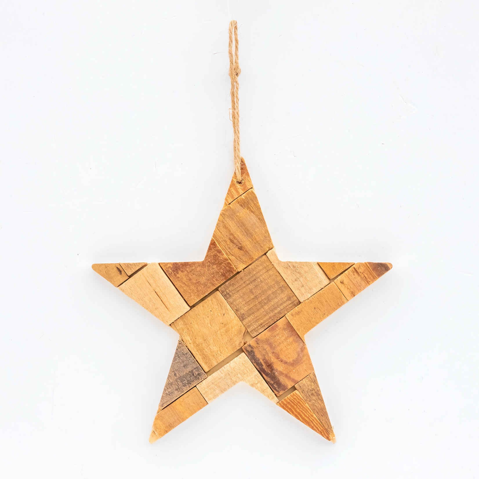 Ornament - Natural Star 10x10x1.5cm