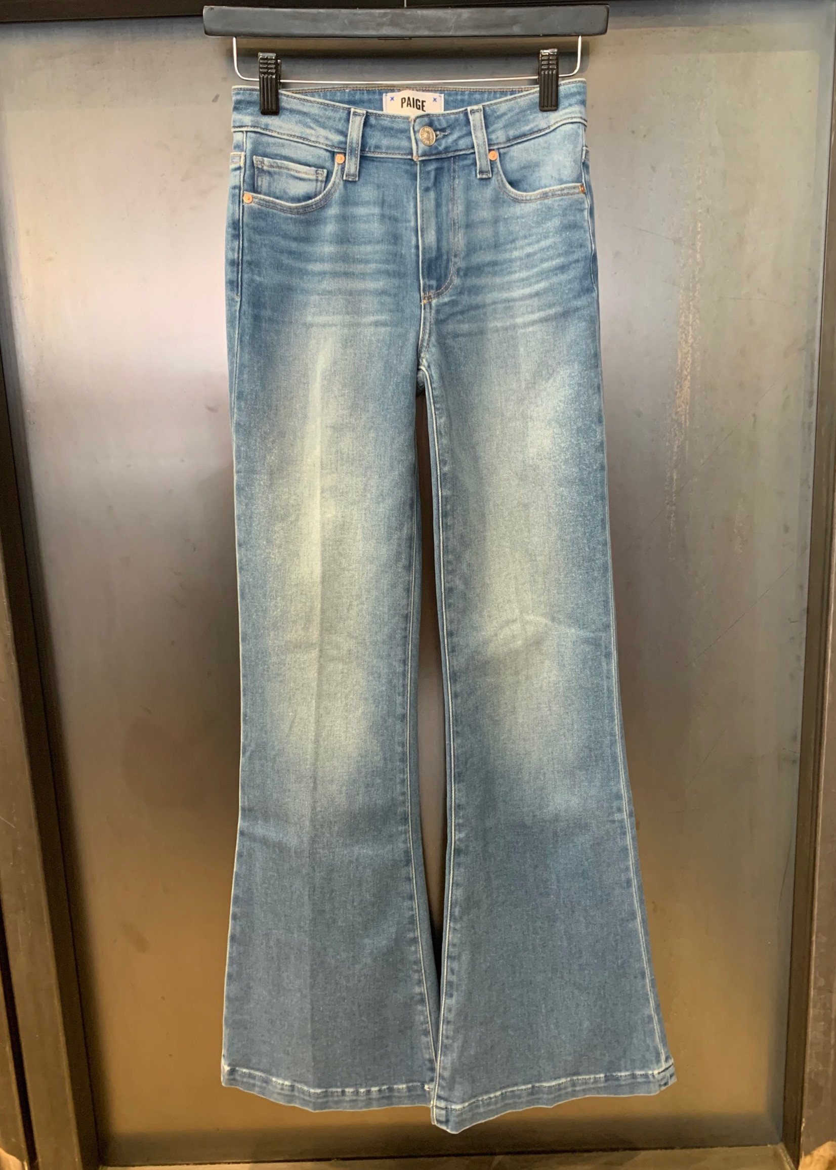 PAIGE Genevieve High Rise Flare Jeans in Golden Years