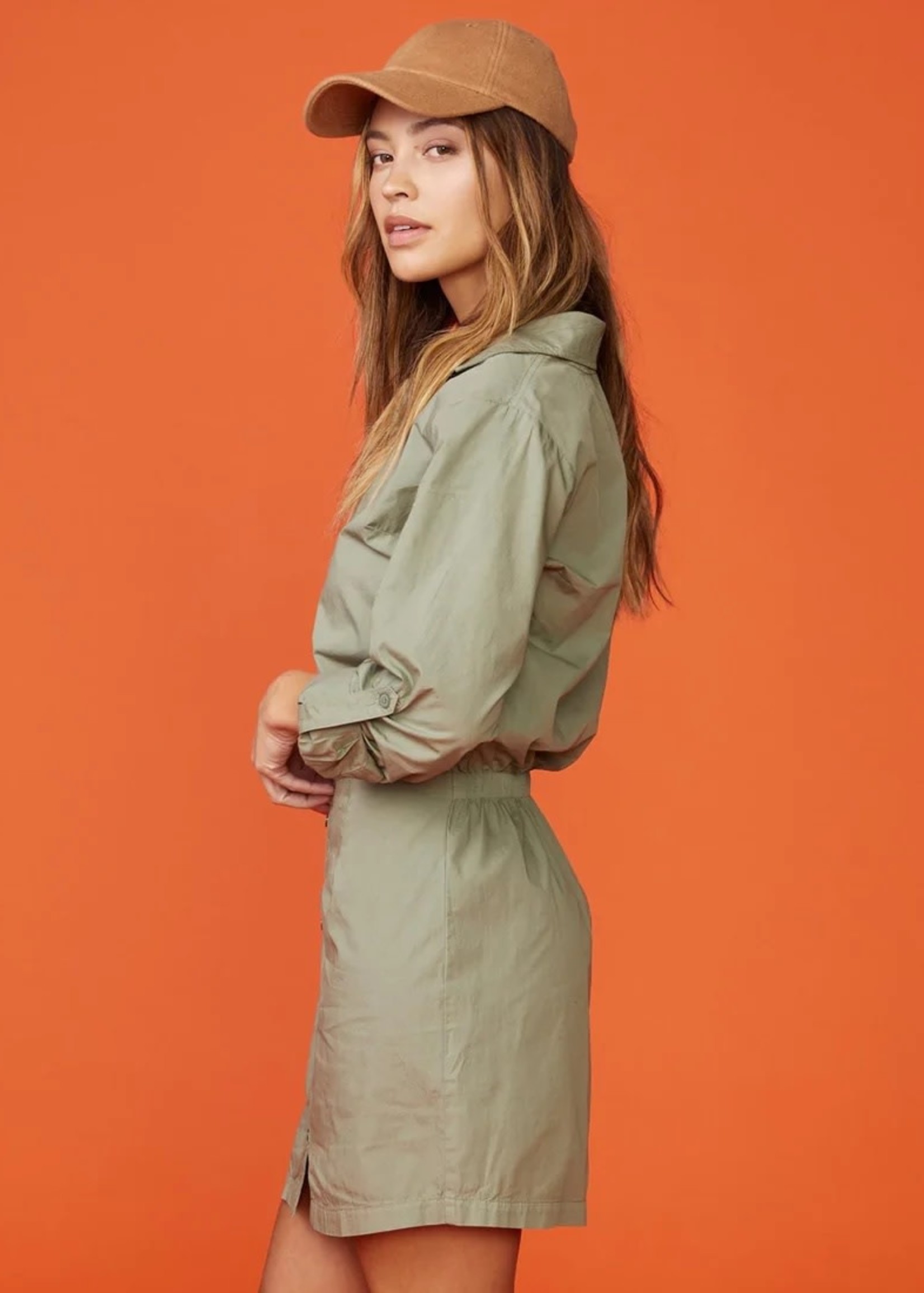 Monrow Monrow Poplin Shirt Dress