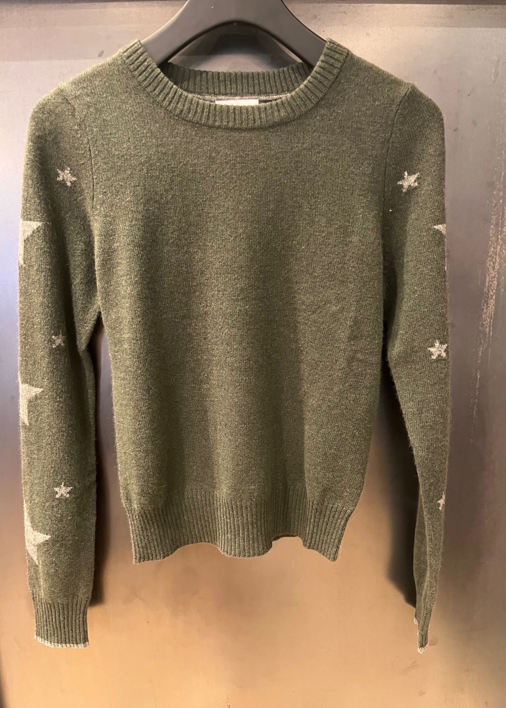 Brodie Cashmere Brodie Star Sleeve Sweater