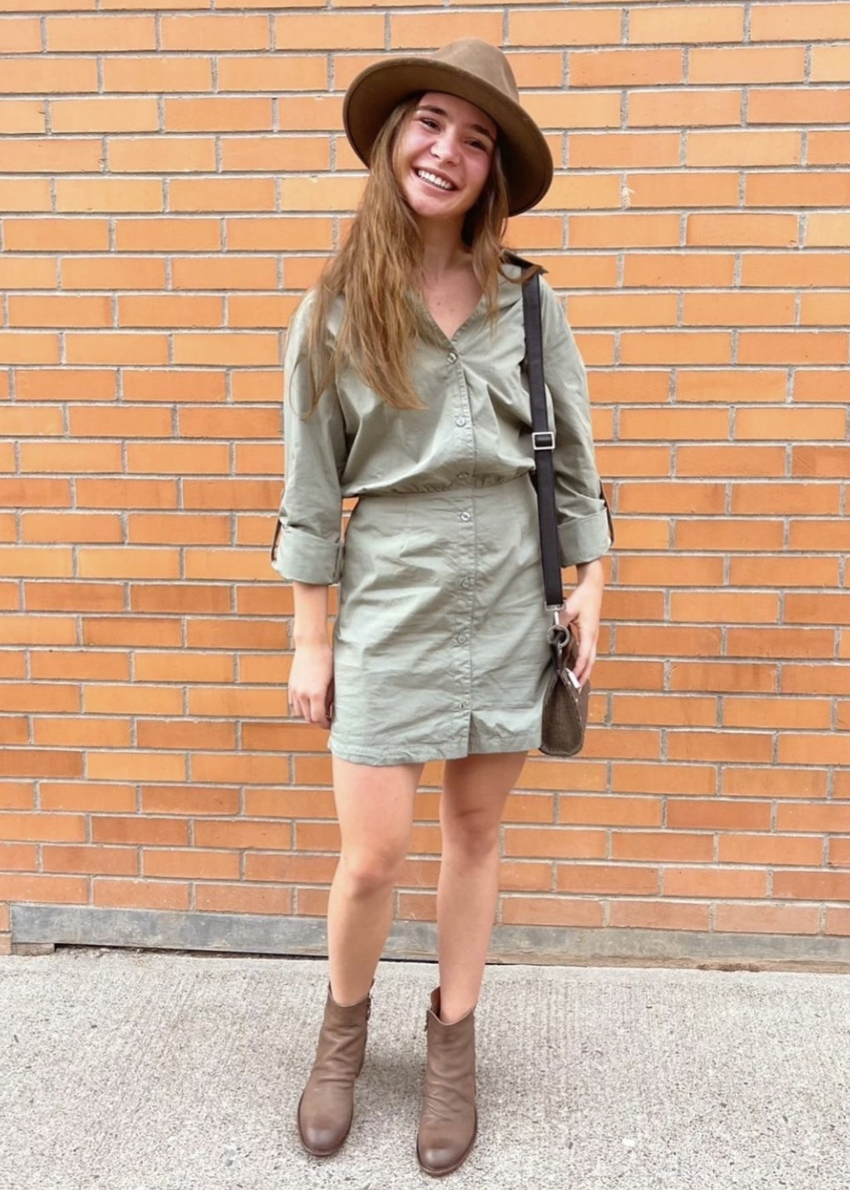 Monrow Monrow Poplin Shirt Dress