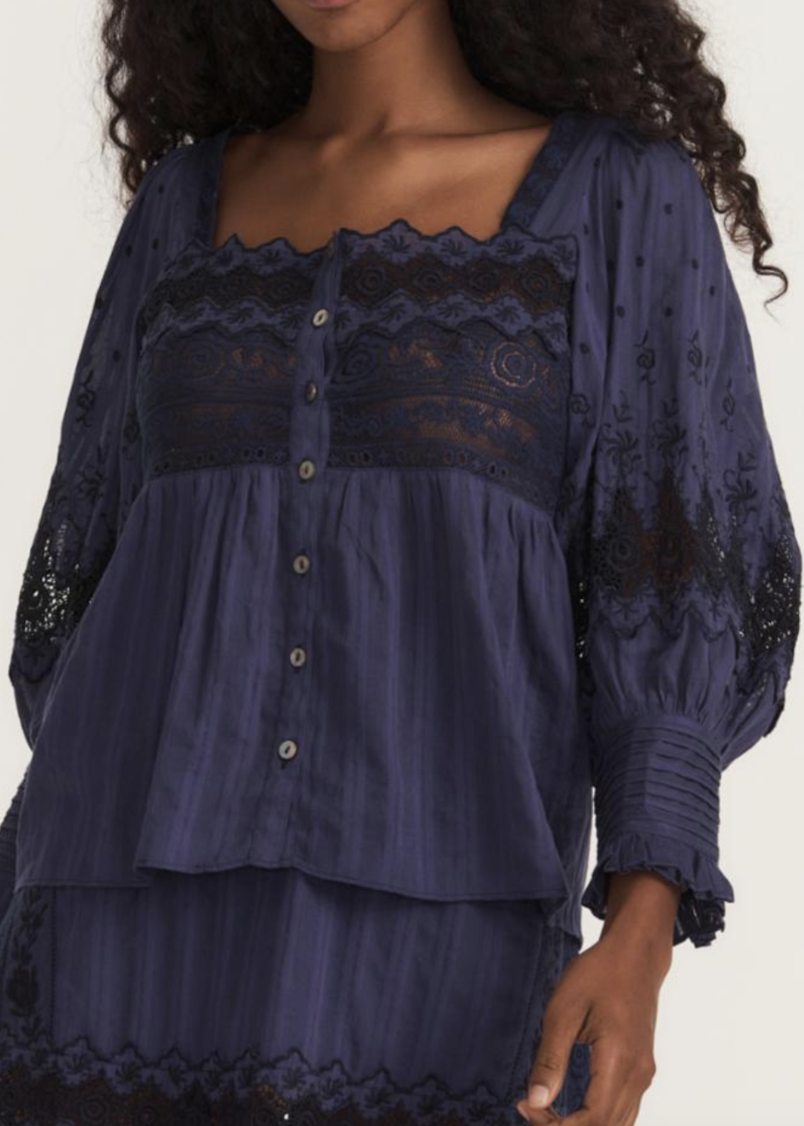 Love Shack Fancy Love Shack Fancy Anorette Blouse