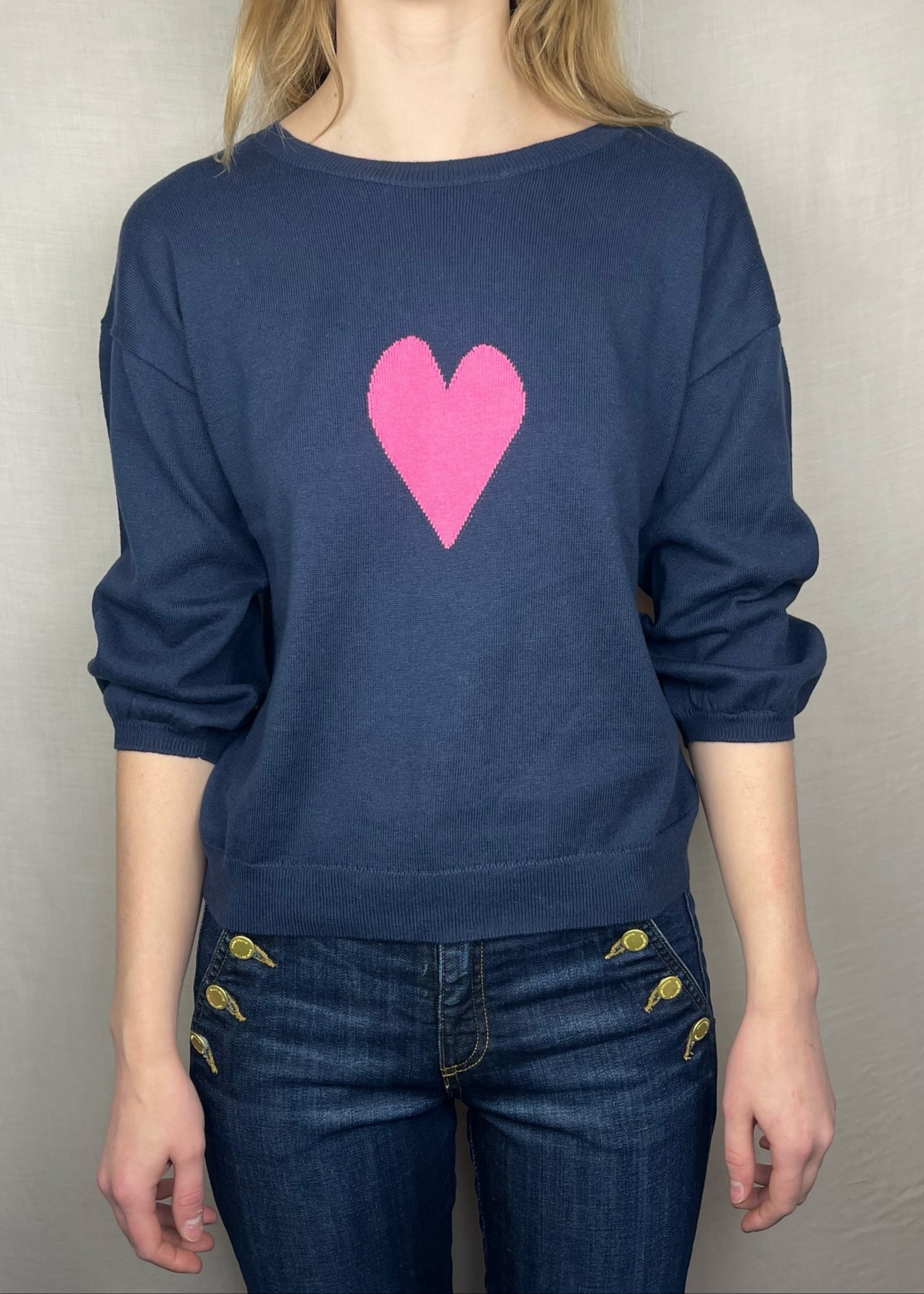 J Society J Society Heart Intarsia Sweater