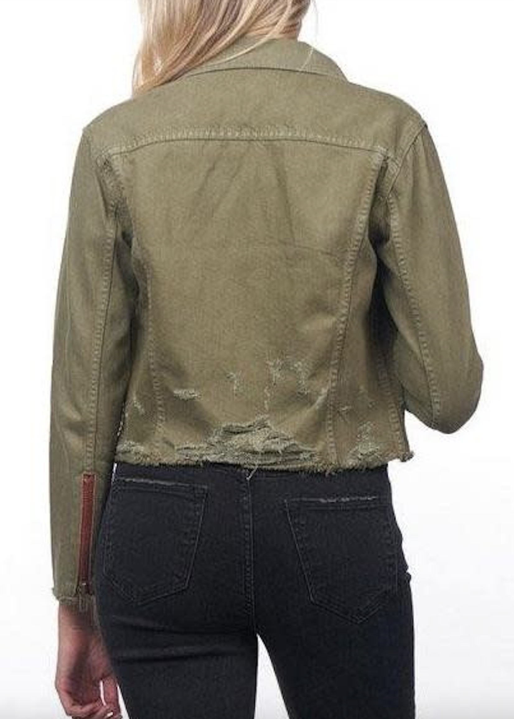 Buy Tokyo Talkies Olive Denim Jacket for Women Online at Rs.1137 - Ketch