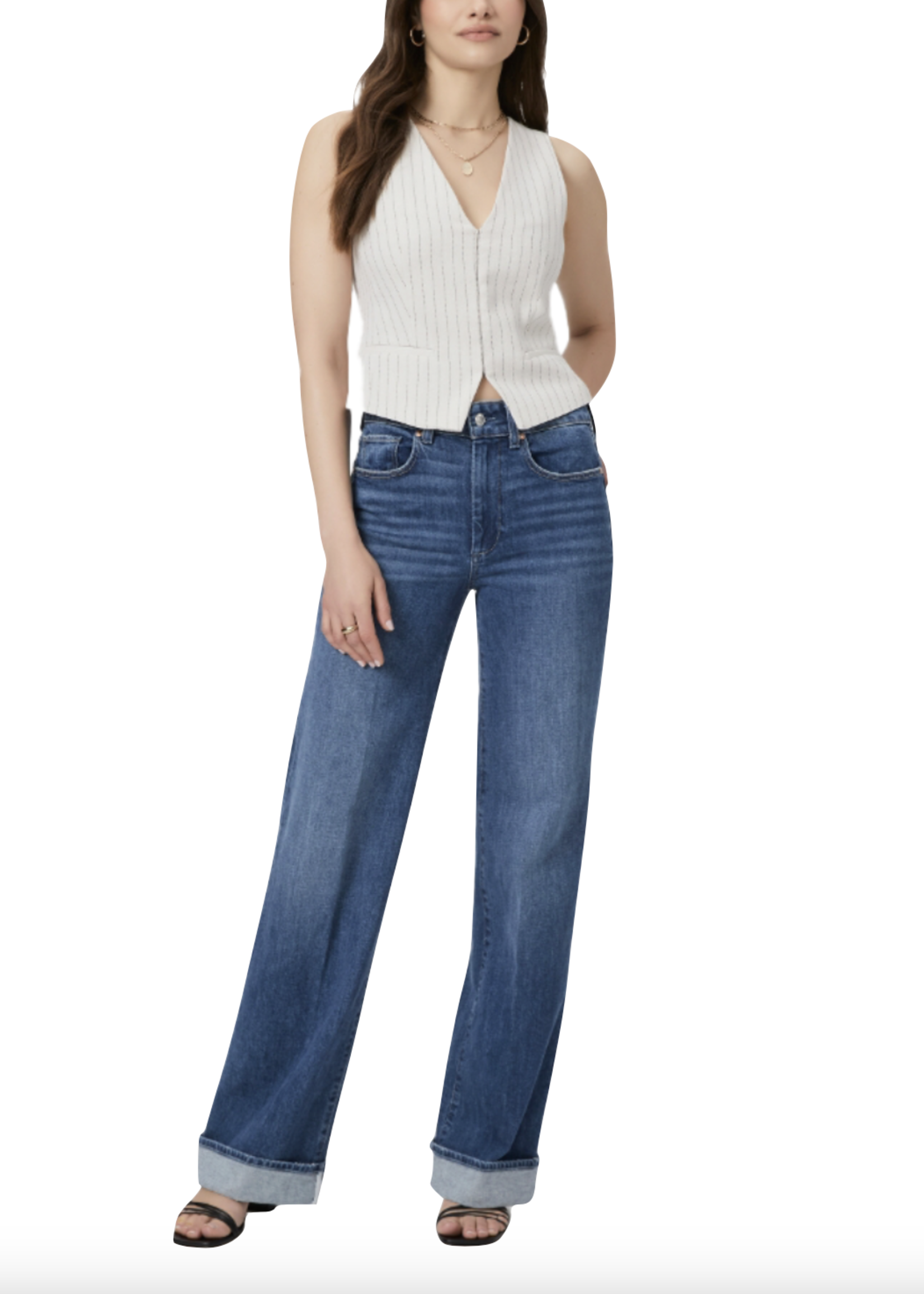 Paige Paige Sasha 32" Wide Cuff Jean