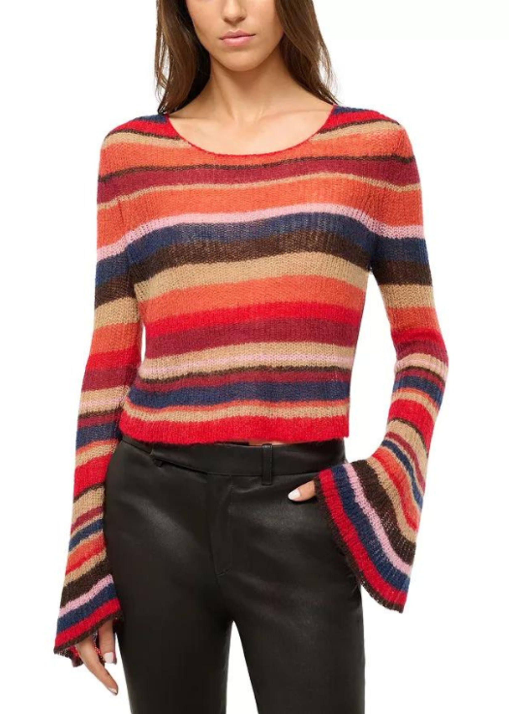 STAUD Staud Parker Stripe Sweater