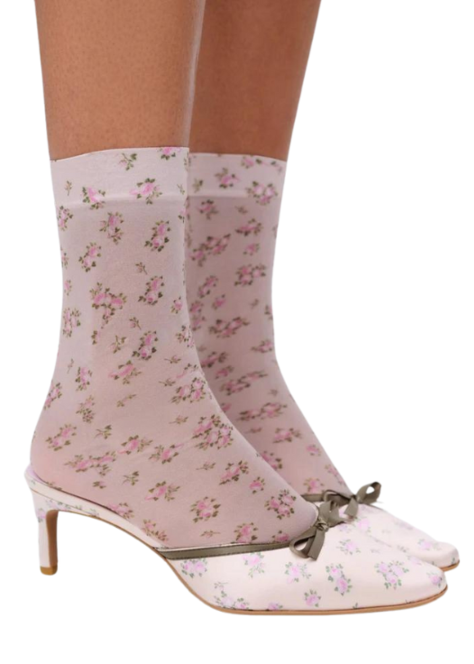 For Love & Lemons For Love & Lemons Floral Mid-Calf Sock