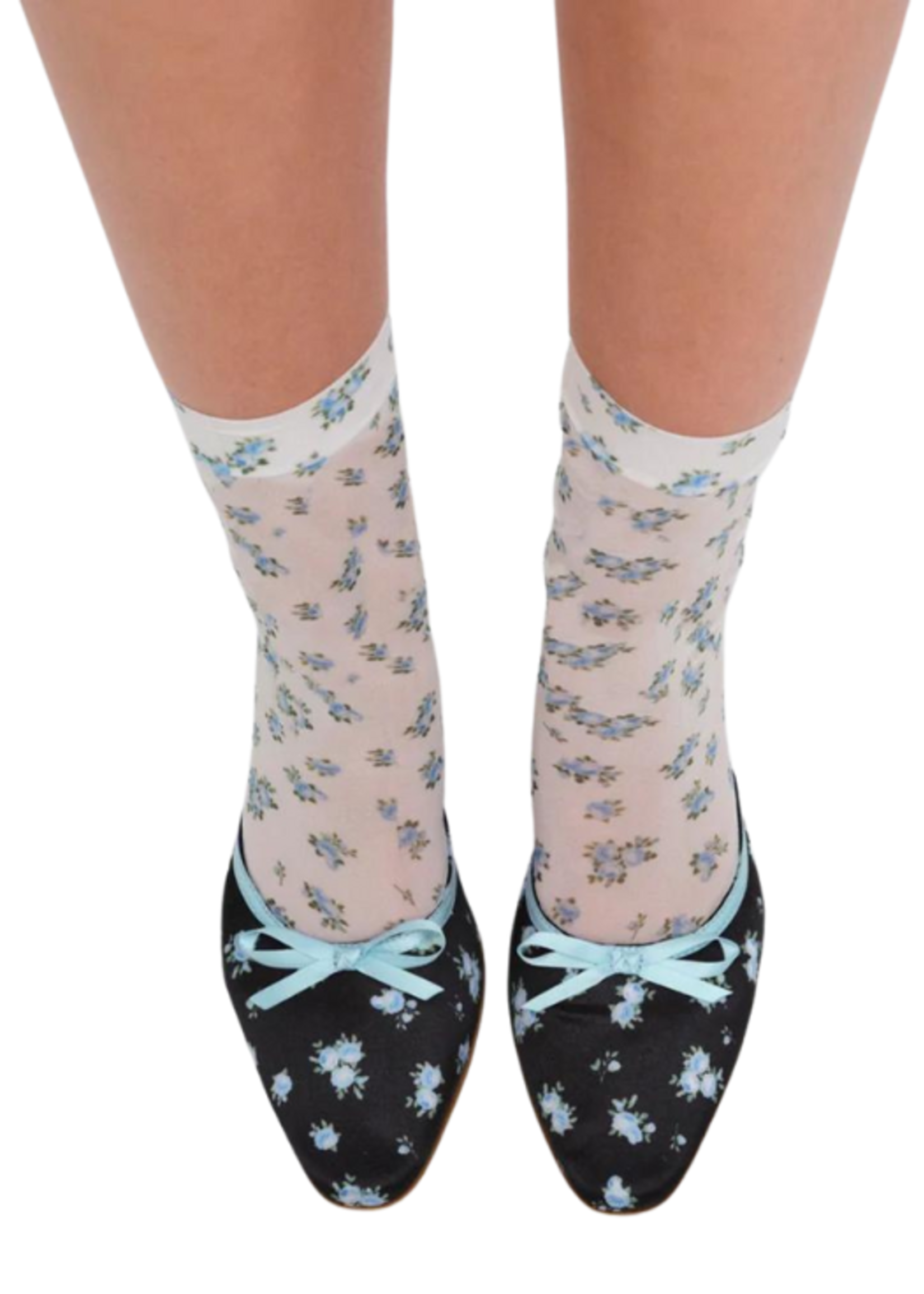 For Love & Lemons For Love & Lemons Floral Mid-Calf Sock