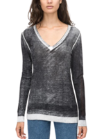 Kokun Kokun Over Dye V-Neck Top
