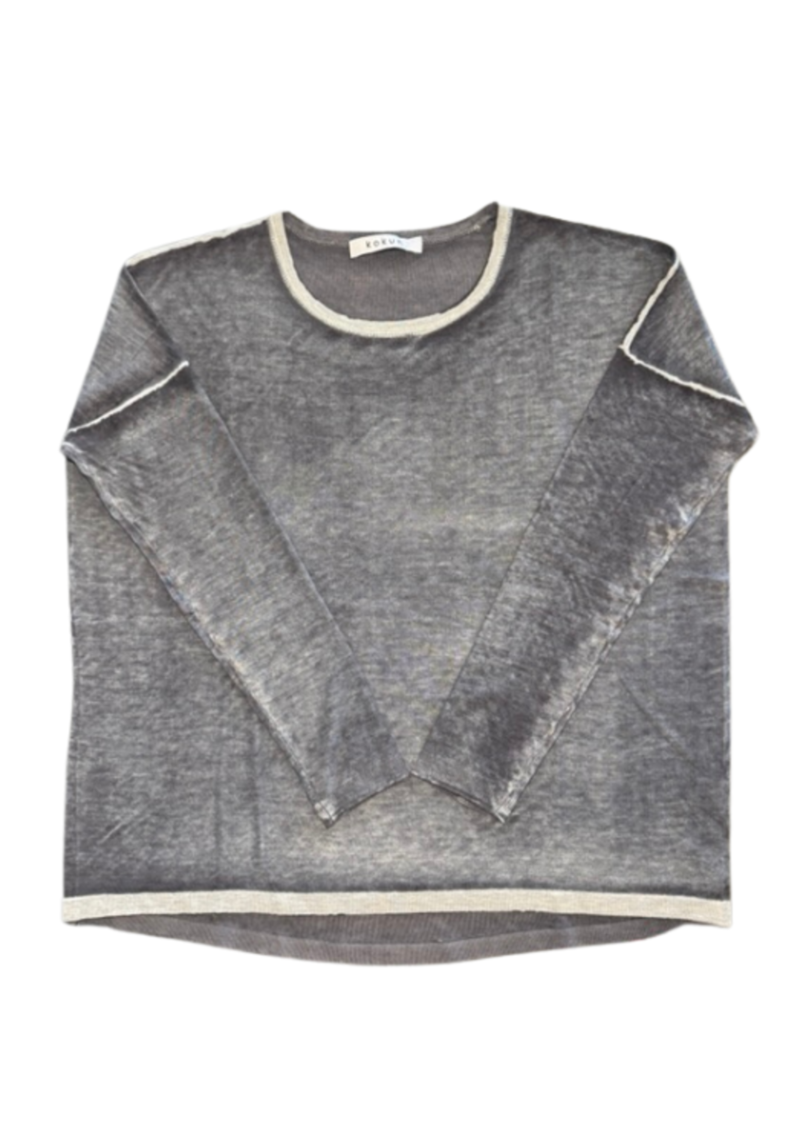 Kokun Kokun Overdye Boxy Sweater