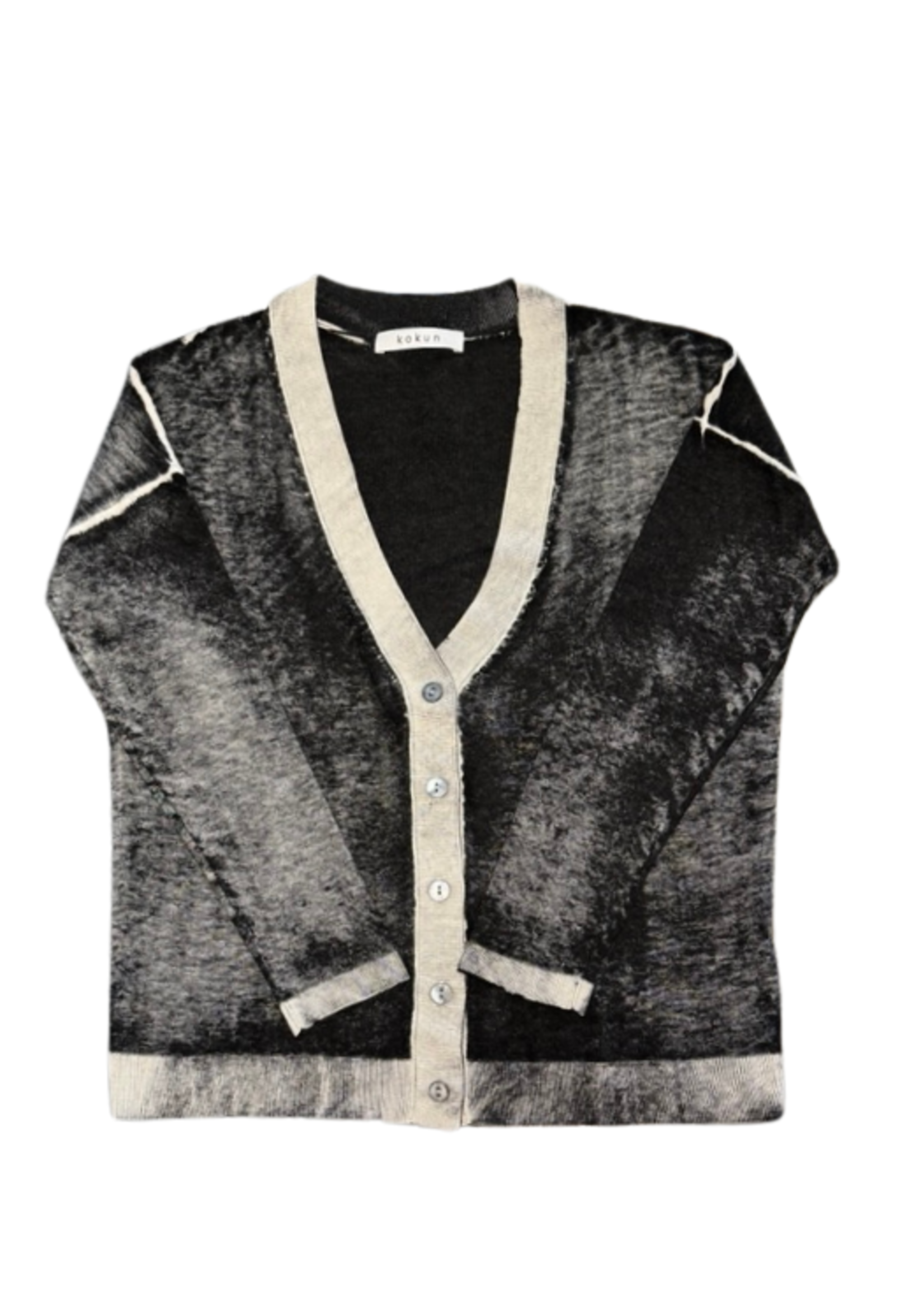 Kokun Kokun Overdye Boxy Cardigan