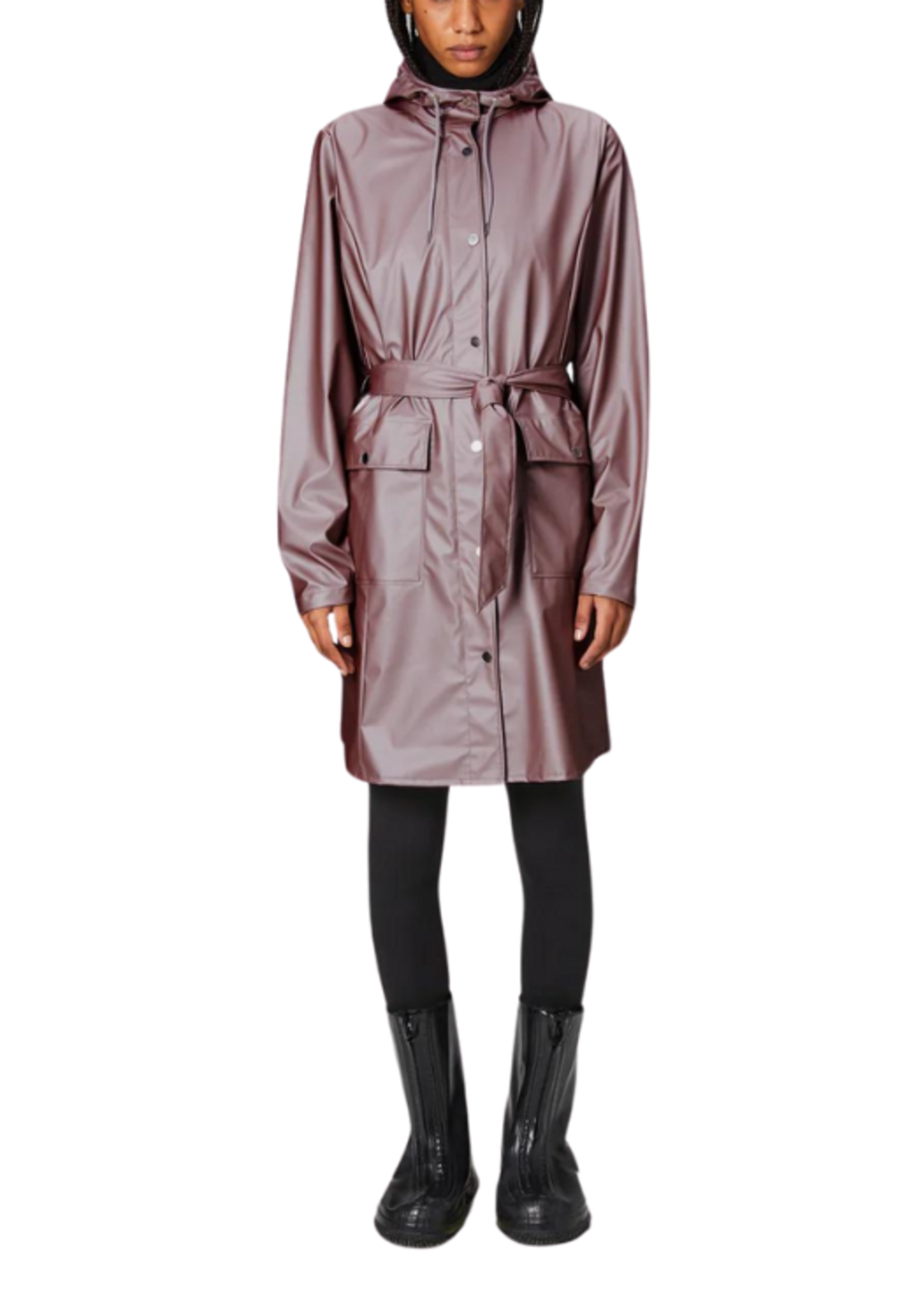 Rains Rains Curve Long Jacket