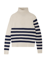 Jumper 1234 Jumper 1234 Stripe Roll Collar Sweater