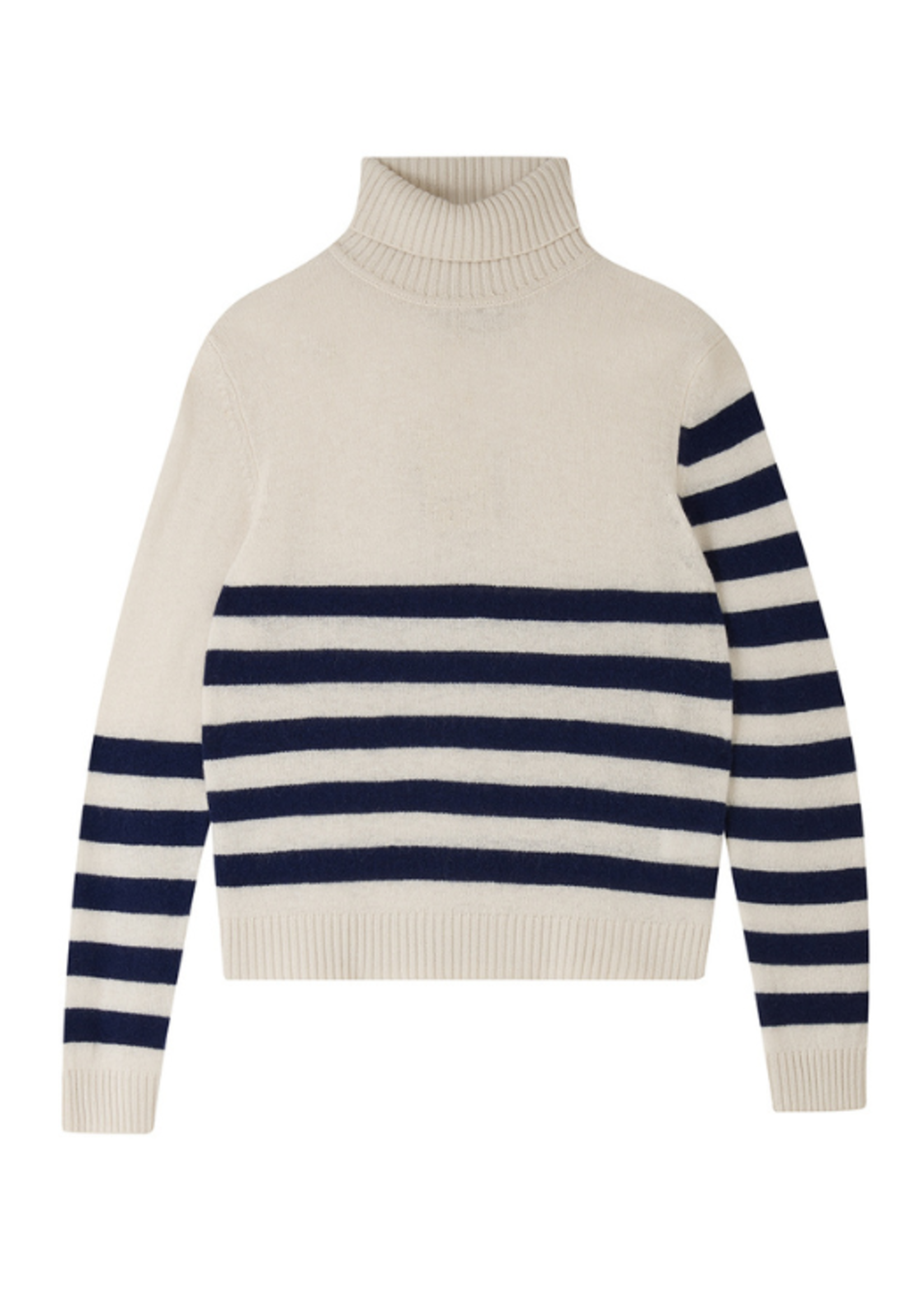 Jumper 1234 Jumper 1234 Stripe Roll Collar Sweater