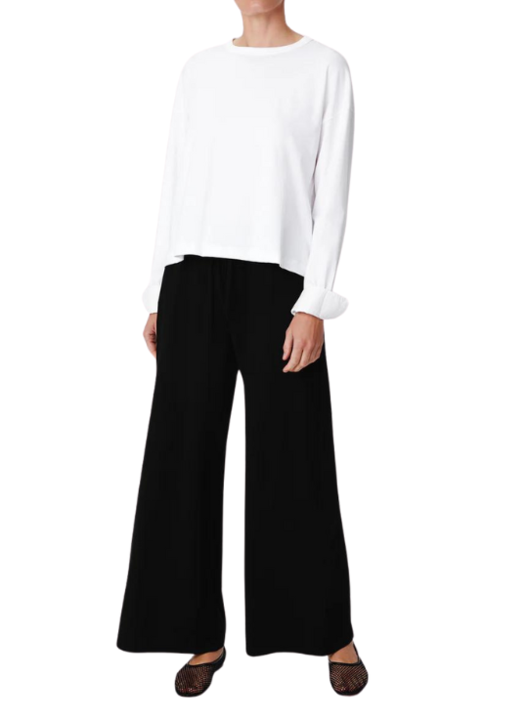 ATM ATM Modal Wide Leg Pull On Pant