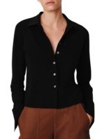 ATM ATM Matte Jersey Button Front Top