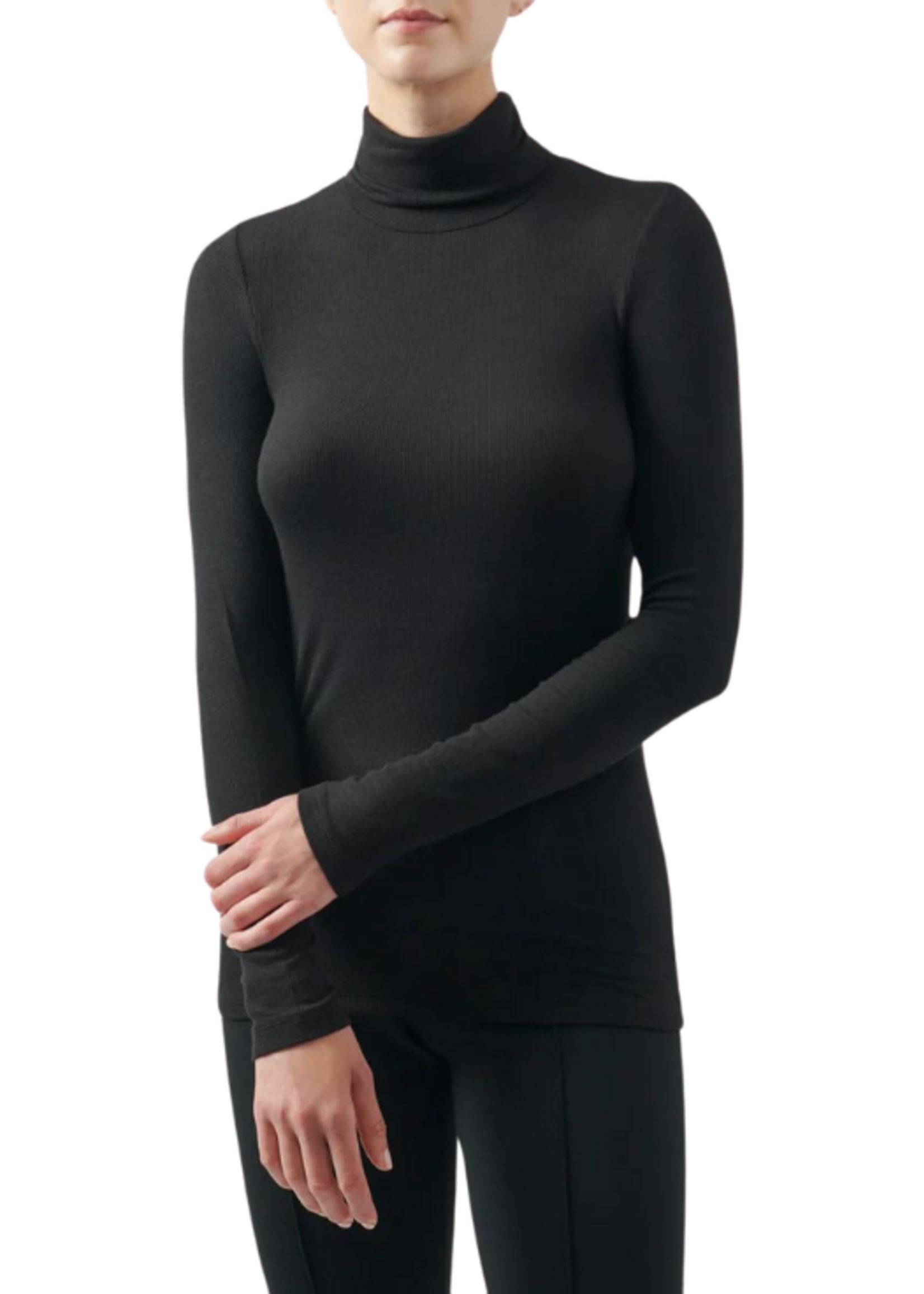ATM ATM Modal Rib L/S Turtleneck
