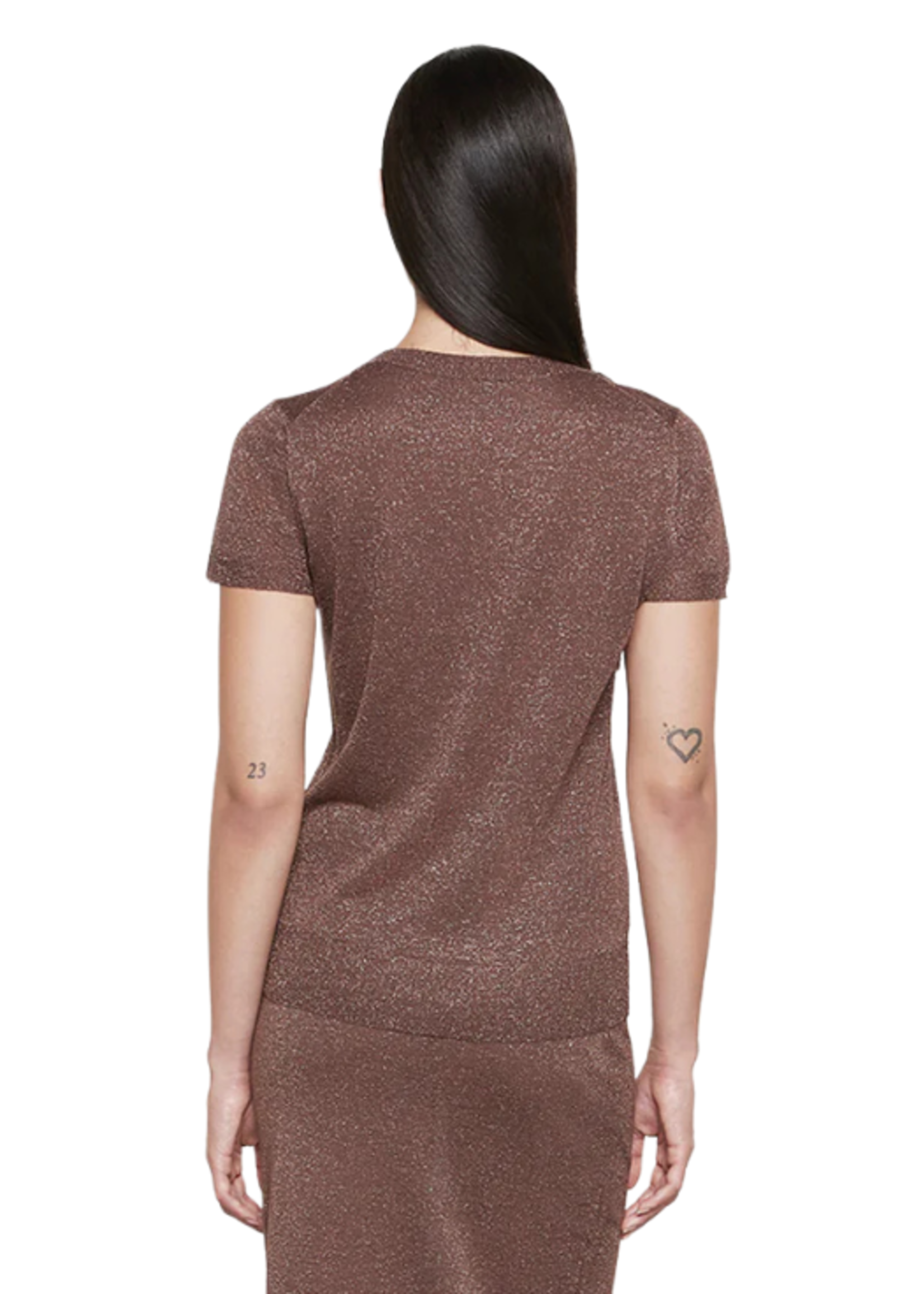 Enza Costa Enza Costa Lame S/S Sweater