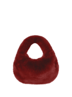 Lamarque Lamarque Alix Mini Fux Fur Hobo Bag