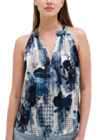 Go Silk Go Silk Pleated Cutaway Top