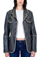 Jakett Jakett Meryl Wrinkle Vintage Leather Coat
