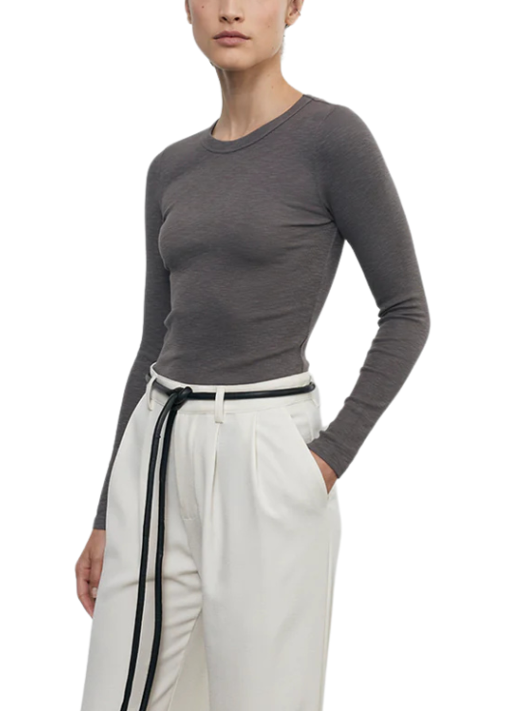 Enza Costa Enza Costa Rib L/S Crew