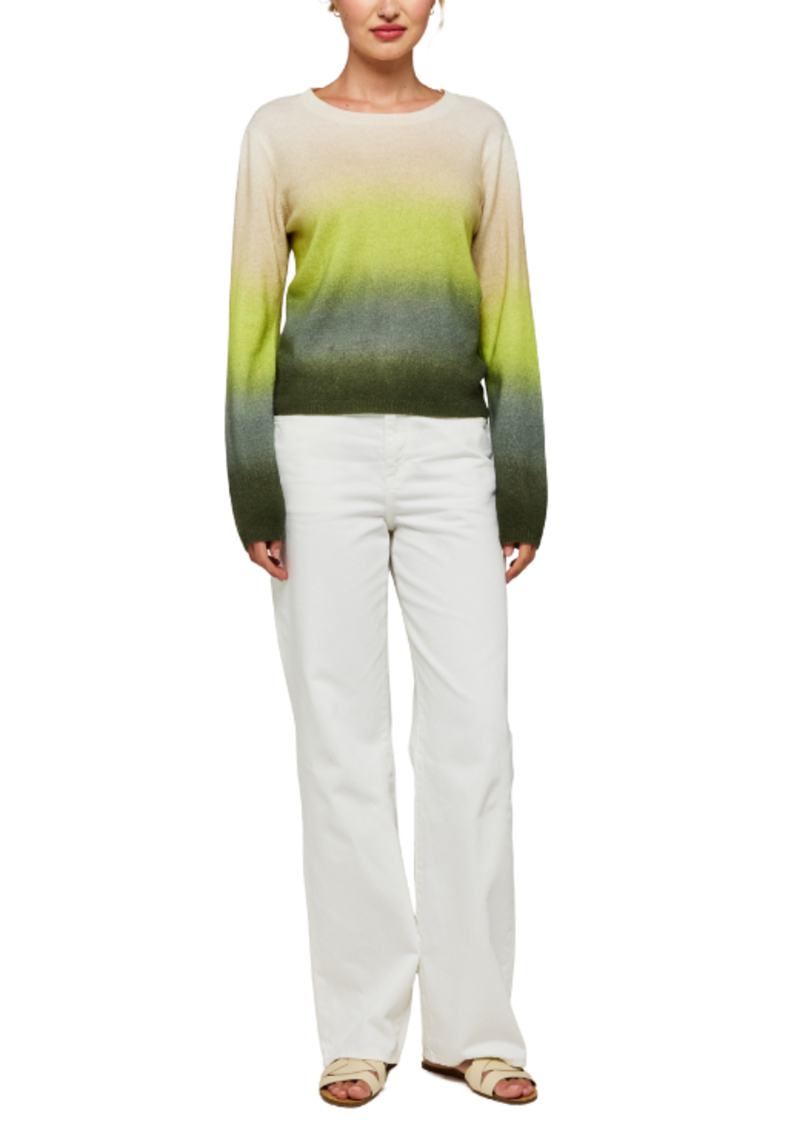 Brodie Cashmere Brodie Bali Print Crew