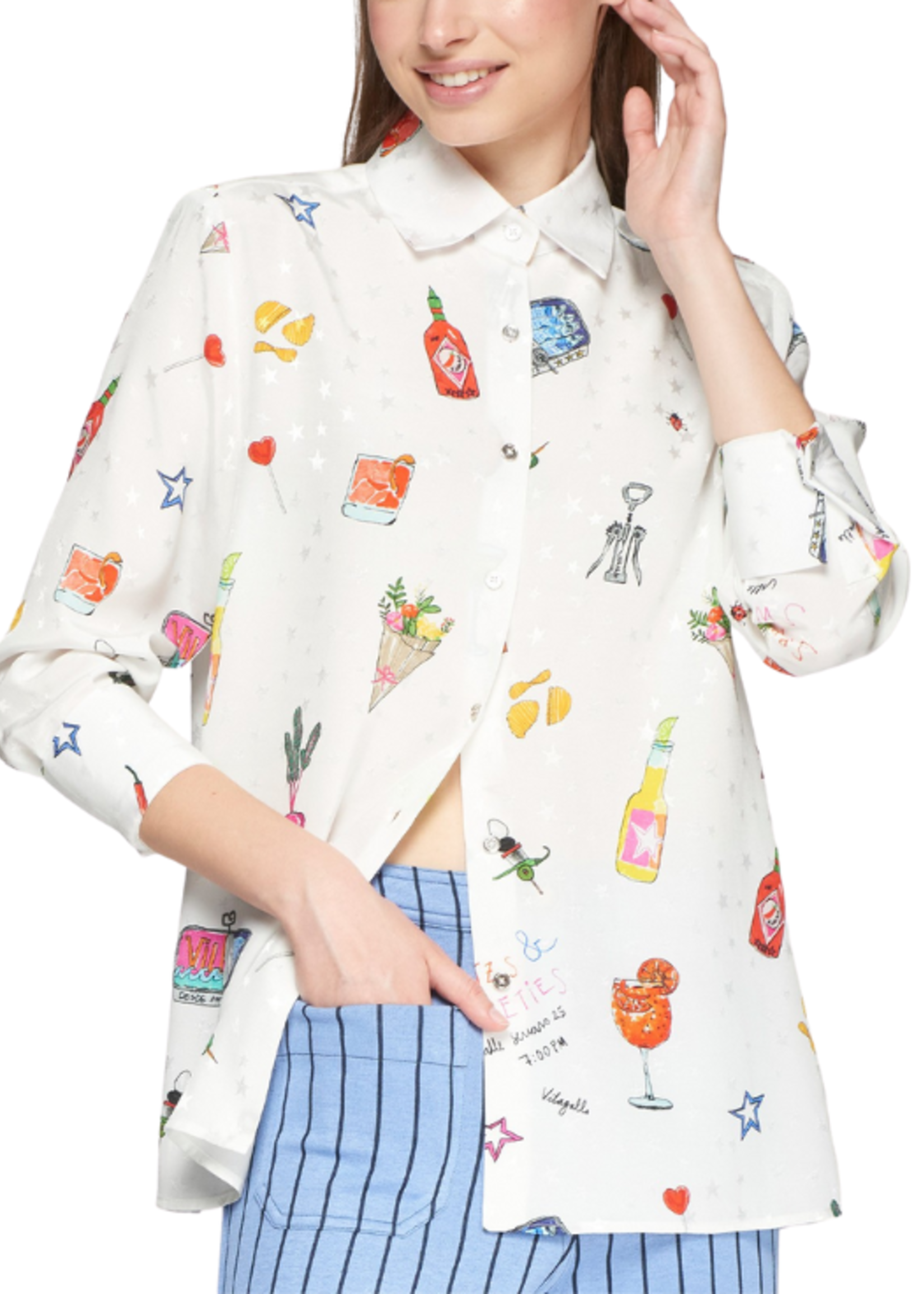 Vilagallo Vilagallo Mariela Print Shirt