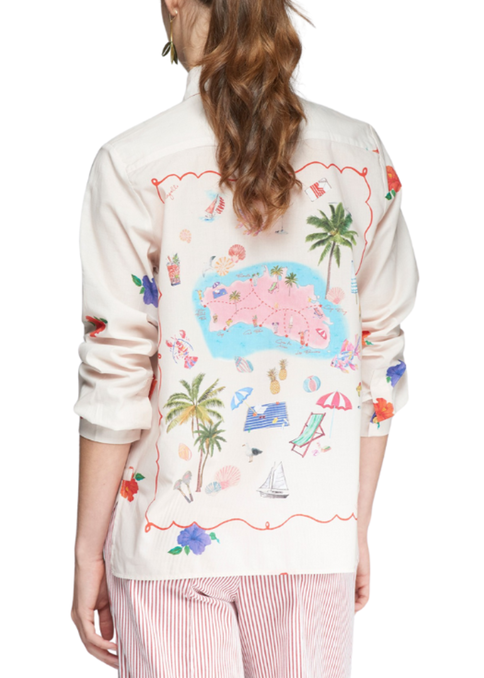 Vilagallo Vilagallo Isabella Print Shirt