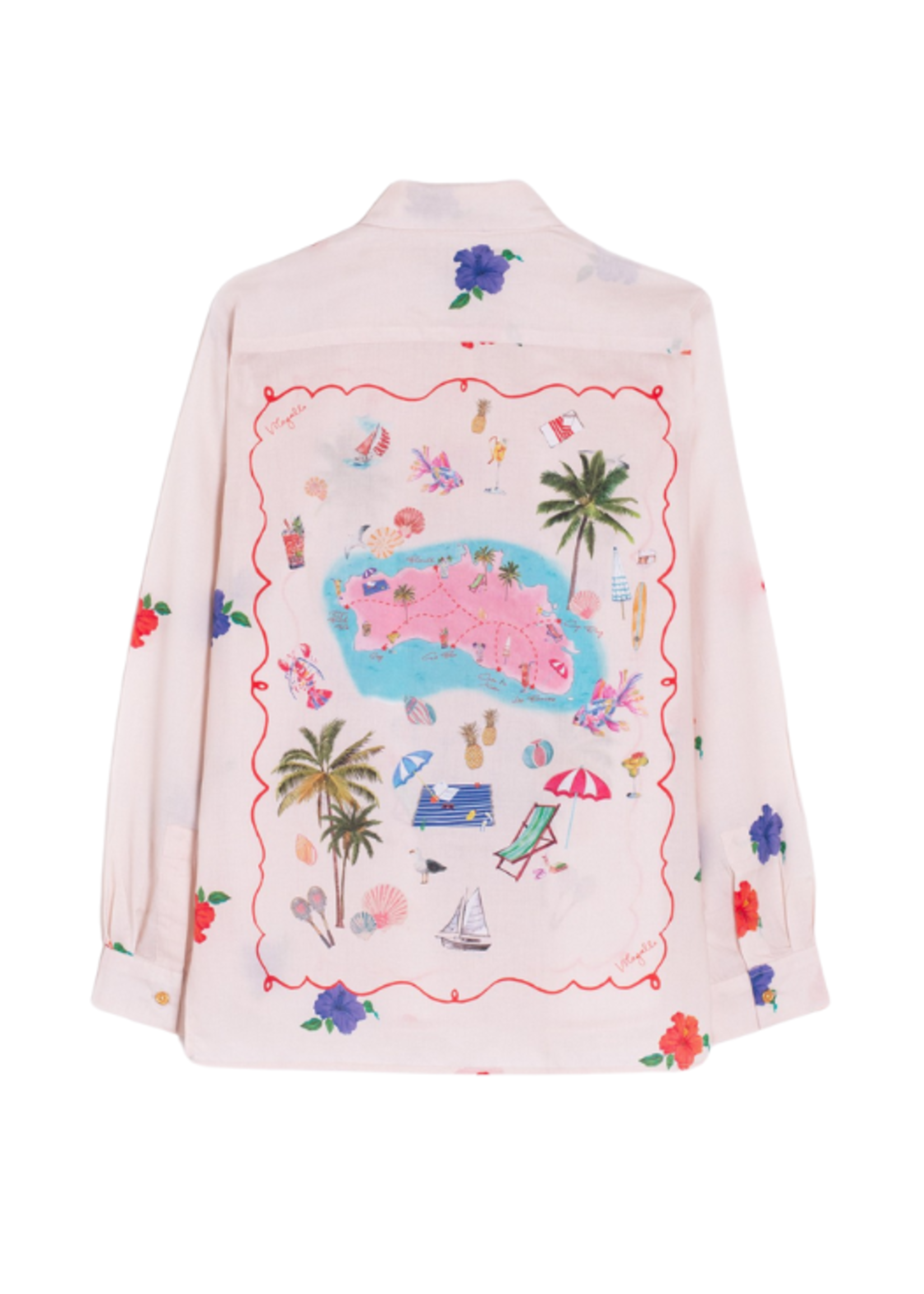 Vilagallo Vilagallo Isabella Print Shirt