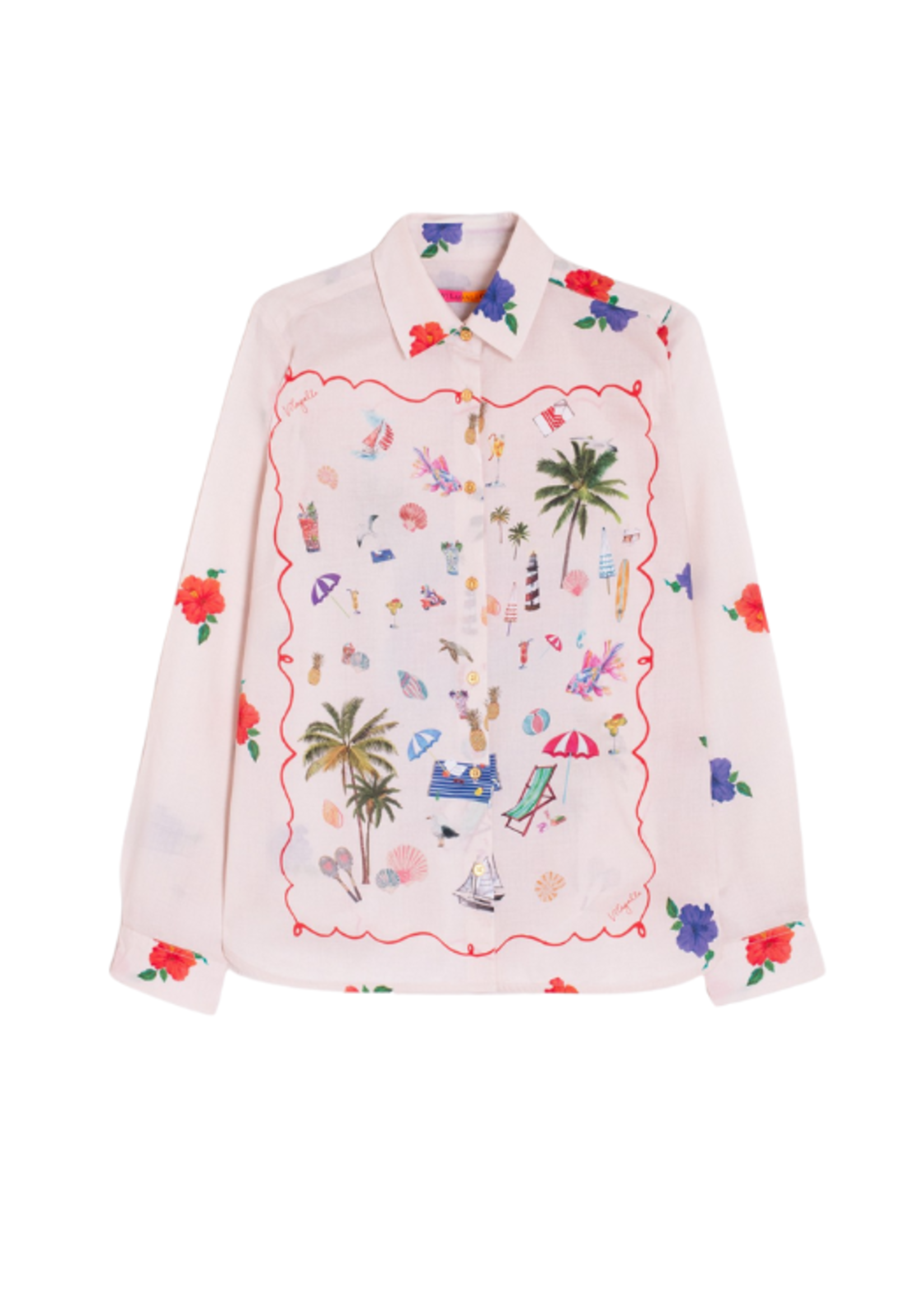 Vilagallo Vilagallo Isabella Print Shirt
