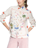 Vilagallo Vilagallo Isabella Print Shirt