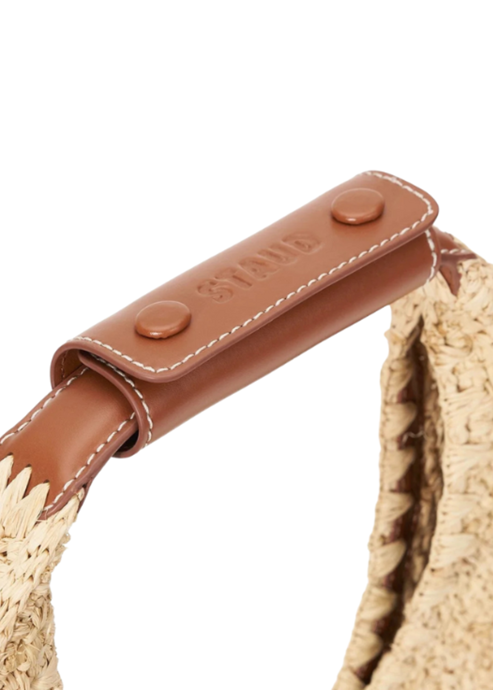 STAUD Staud Moon Raffia Tote Bag