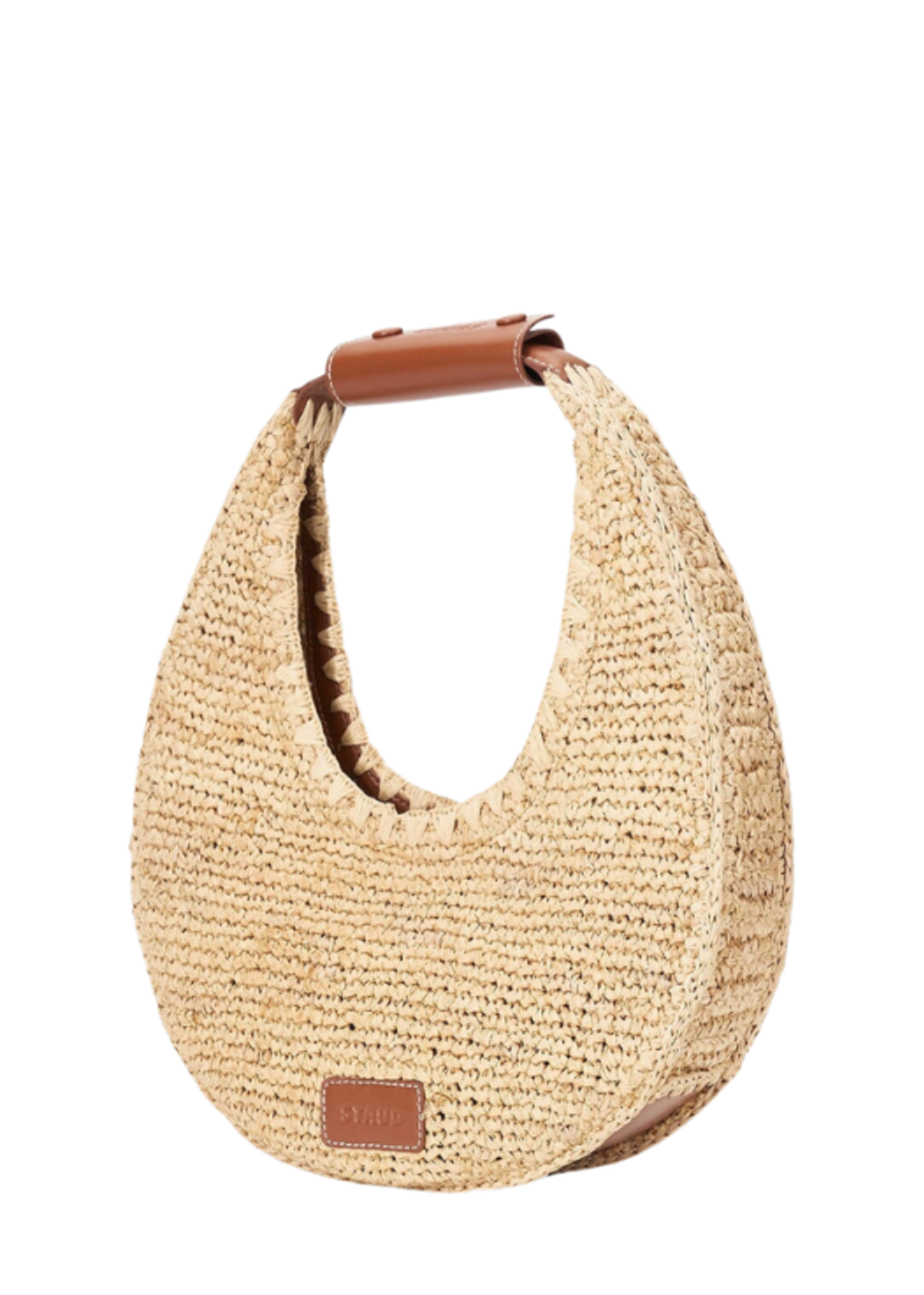 STAUD Staud Moon Raffia Tote Bag