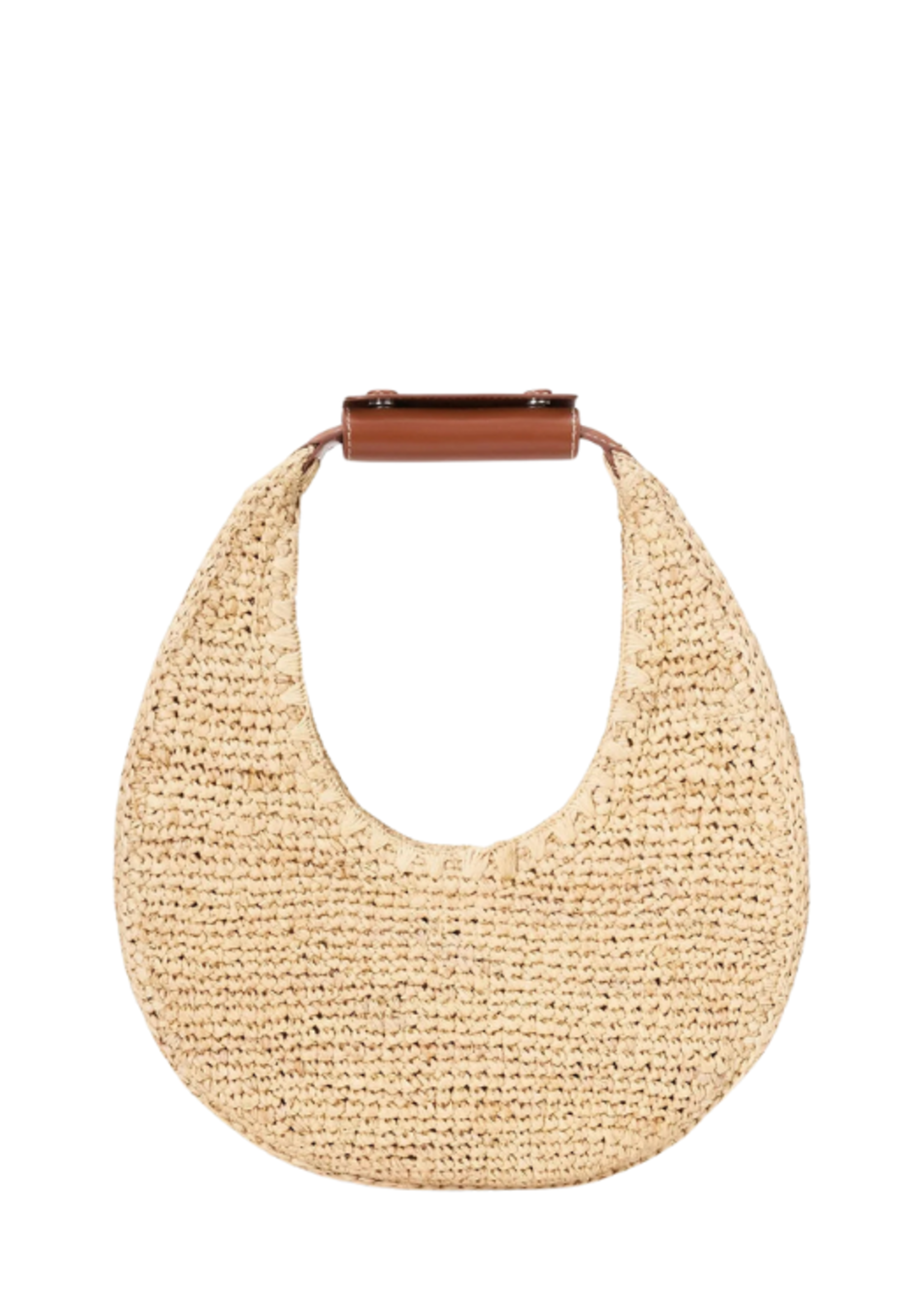 STAUD Staud Moon Raffia Tote Bag