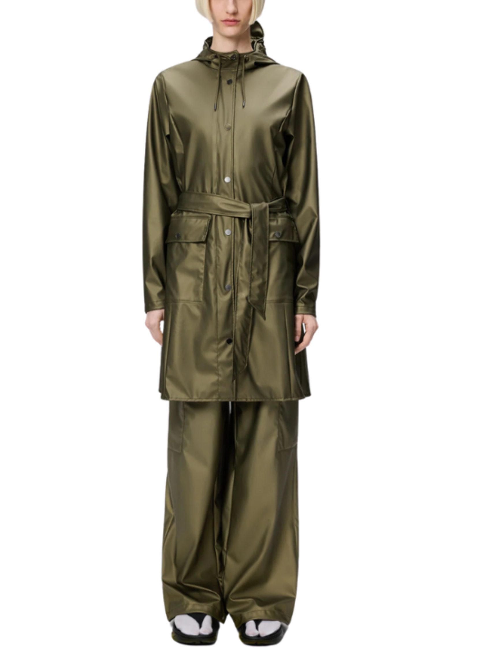 Rains Rains Curve Long Jacket