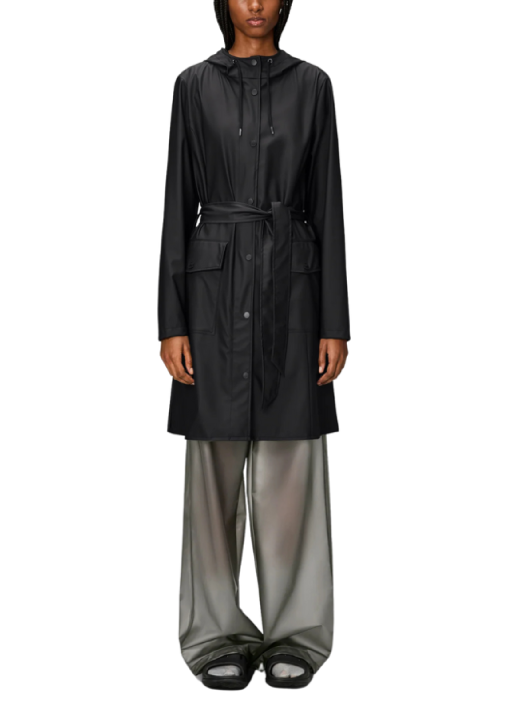 Rains Rains Curve Long Jacket